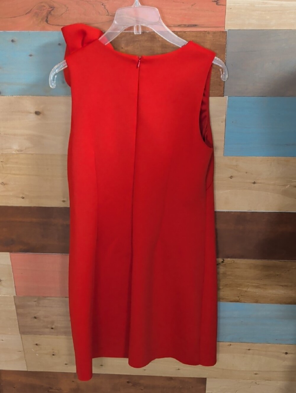 Jason Wu Bold Red One-Shoulder Ruffle Mini Dress - Picture 4 of 4